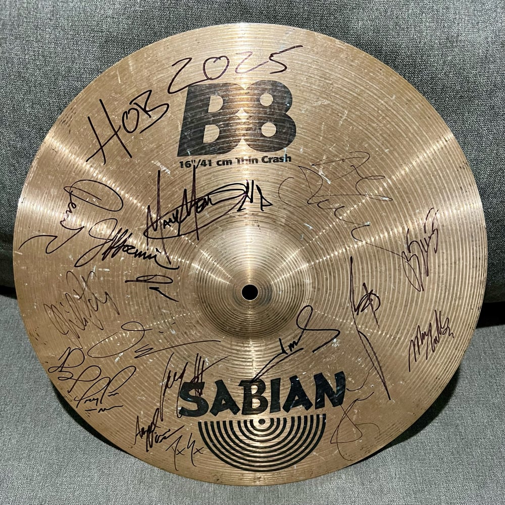 Image of Signed Metal Allegiance Sabian Cymbal
