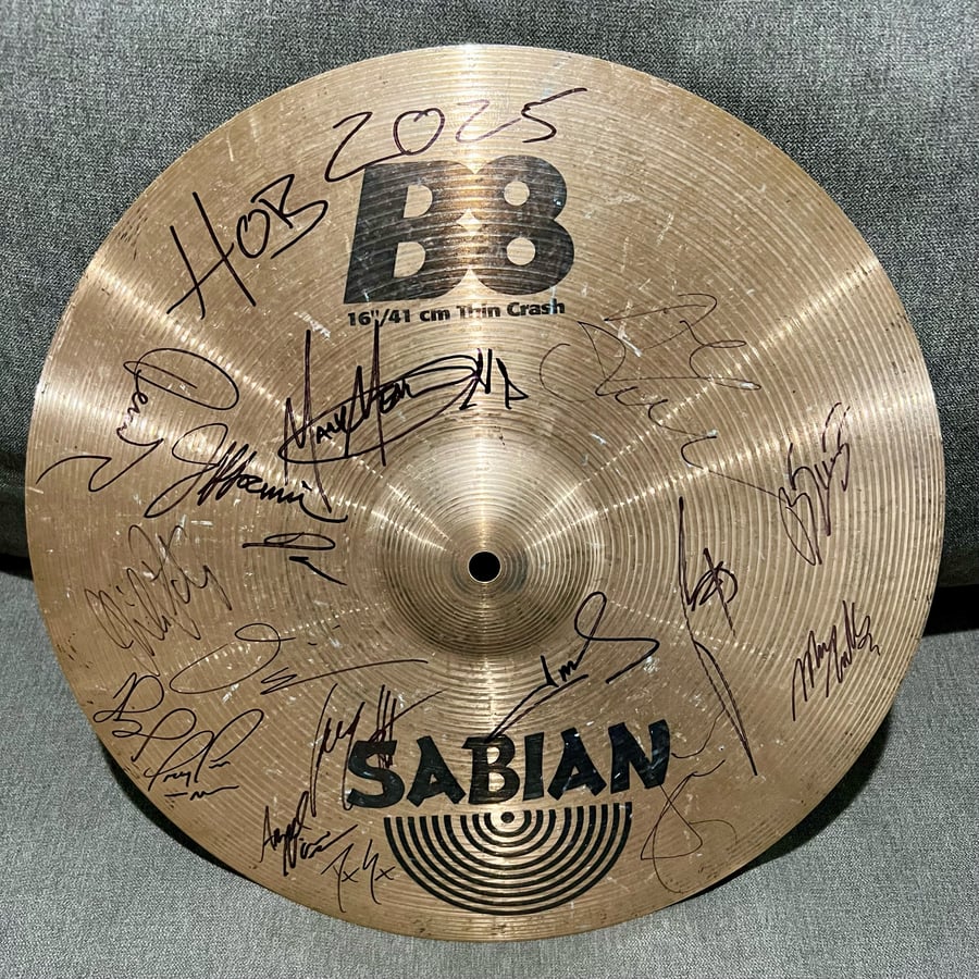 Image of Signed Metal Allegiance Sabian Cymbal