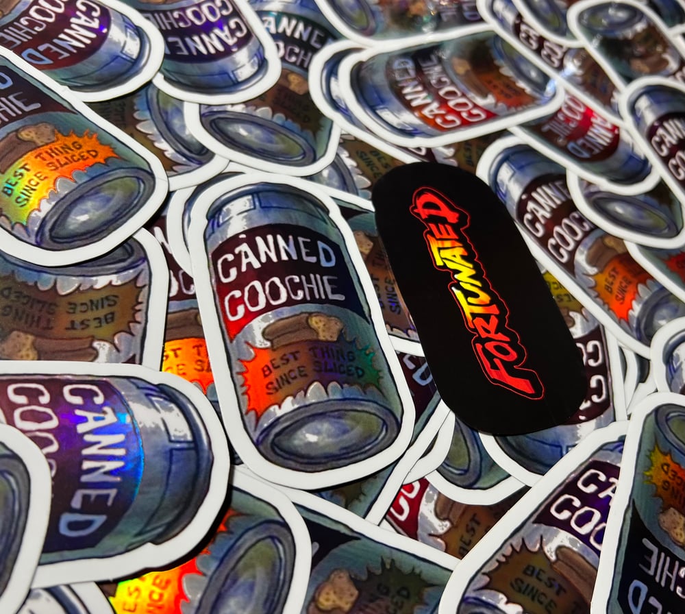 Image of Limited Canned Coochie Holographic Sticker