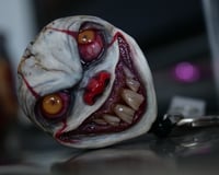 Image 9 of Handmade Pennywise Badge Reel Keychain 