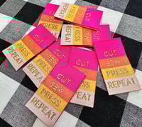 Image 3 of Sarah Hearts Woven Tags - Sew