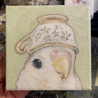Image 2 of teacup hat birb