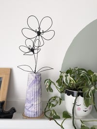 Image 1 of Grand vase marbré violet