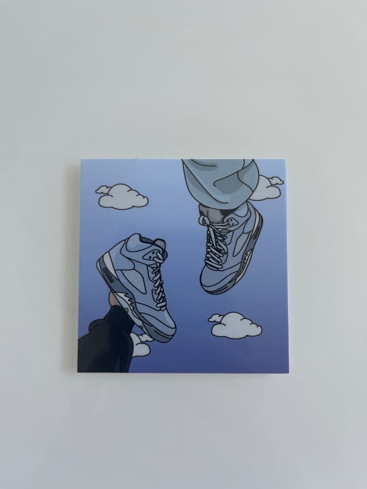 Image of Jordan 5 Bluebird Waterproof Sticker