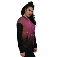 Image 3 of Vivid Microbes Unisex Bomber Jacket