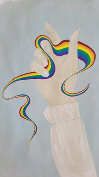 Image 1 of Pride Magic Hand Painting Original Preorder