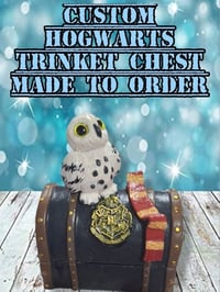 Custom Hogwarts trinket chest made to order