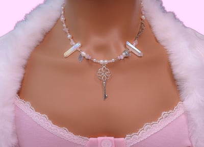 Image of “Key to My Dreams” Beaded Necklace 