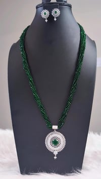 Image 1 of Divya_Long American Diamond Hydropotey Set 