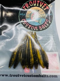 Black & Gold Micro Minnow 8 pcs