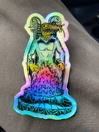 Reptilian overlord sticker 