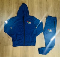 Image 2 of Men’s Blue Reflective Tracksuit 