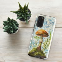 Image 10 of Gorgeous Blue Filigree and Orange Mushroom Fungus Tough case for Samsung®