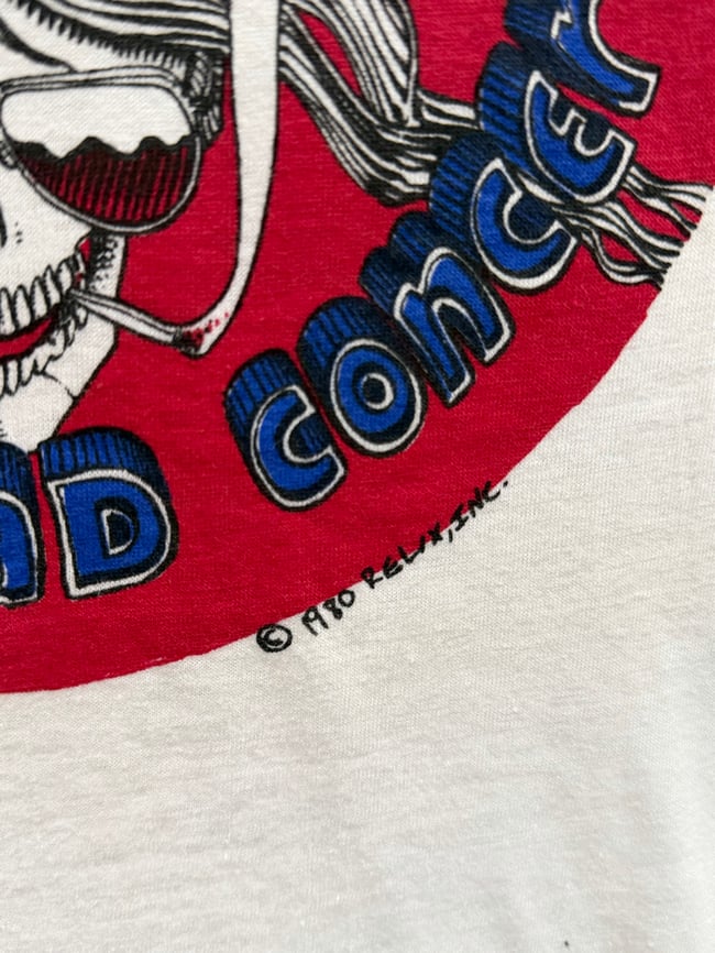 Grateful Dead 1980 Northing Like a Dead Concert T-Shirt - Size SM/ Slim M