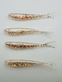 Pearl White Flake Minnow 7 pcs