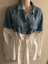 Image 6 of New 3XL Plus Wear Denim Diva Top #164*11
