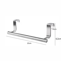 Image 11 of Kitchen Cabinet Door Towel Bar Stainless Steel Door Back Towel Hanging Holder 