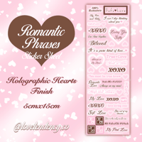 Romantic Phrases Sticker Sheet