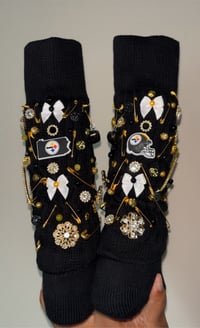Image 5 of Football Team Custom Charm Socks 