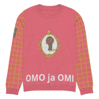 Image 7 of My Madrina Knitted crew neck sweater  (pink)