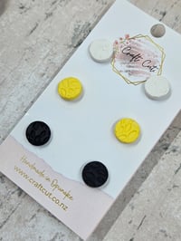 Image 2 of Canary Embossed Stud Pack