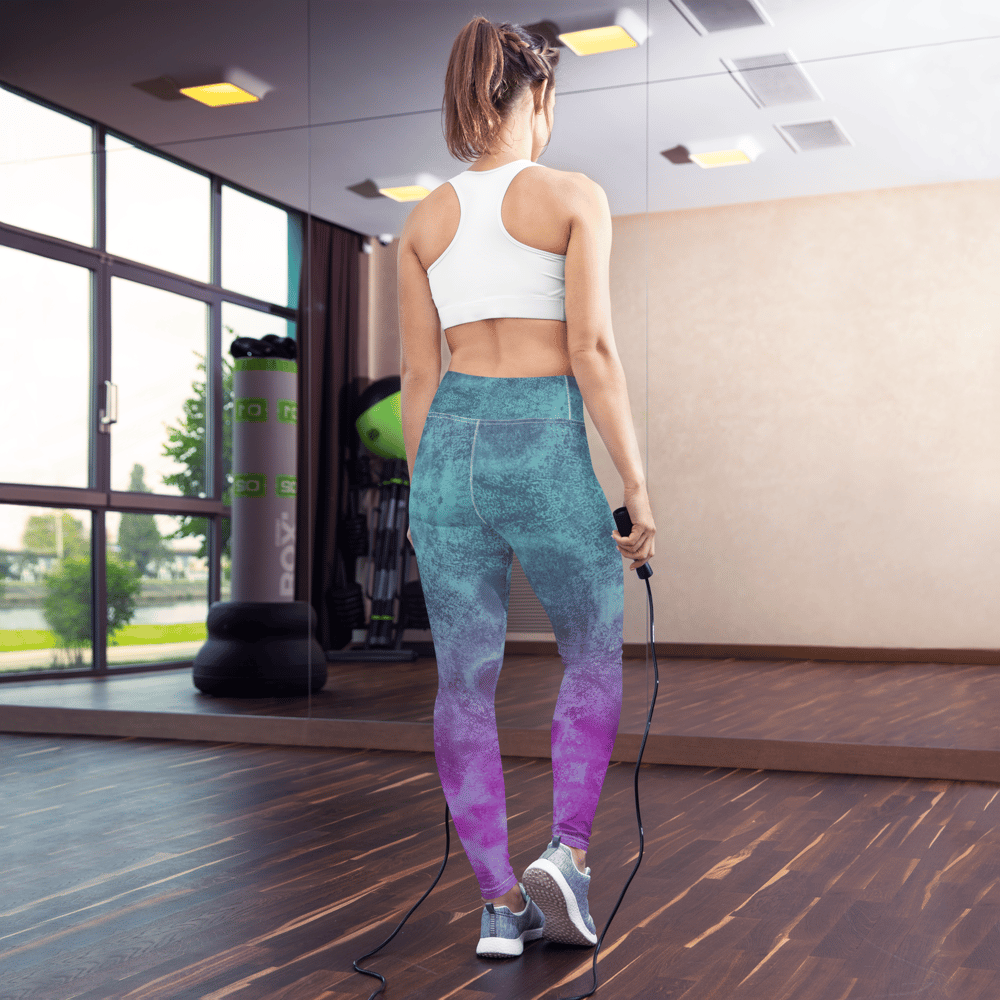 Image of Abstract Autumn Yoga Leggings