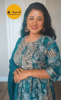 Image 3 of Aruna_Soft Rayon Kurtha Set (Naira Cut)_D#0001