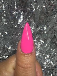Image 9 of  Pink queen, Stiletto gel press on nails  