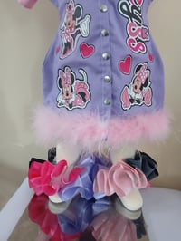Image 4 of MINNIE PURPLE CUSTOM 3 PIECE DRESS SET 