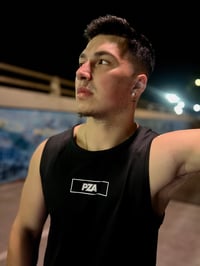 Image 1 of Black Mesh Box Logo Tank