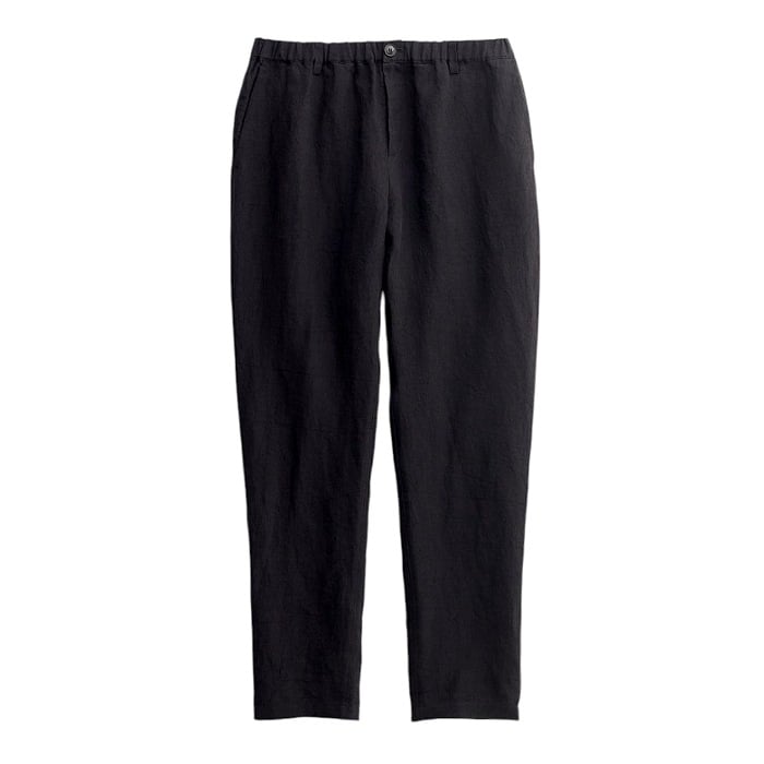 Image of A KIND OF GUISE ELASTICATED WIDE TROUSERS MYSTIC BLACK