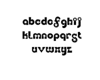 Star cut out font 