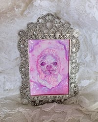 Image 2 of ‘Dreamy’ Pet Portrait ~ Silver Ornate Frame
