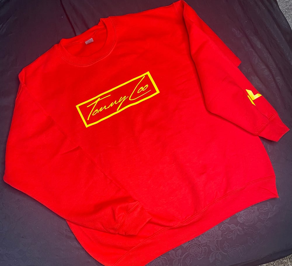 Image of TommyLoo Sig Sweatshirt (Red-Yellow)