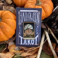 Image 1 of Halloween Tarot Glow-in-the-Dark Pin Badge
