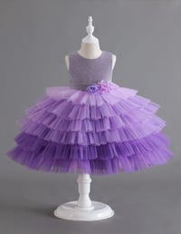Purple blossom dress