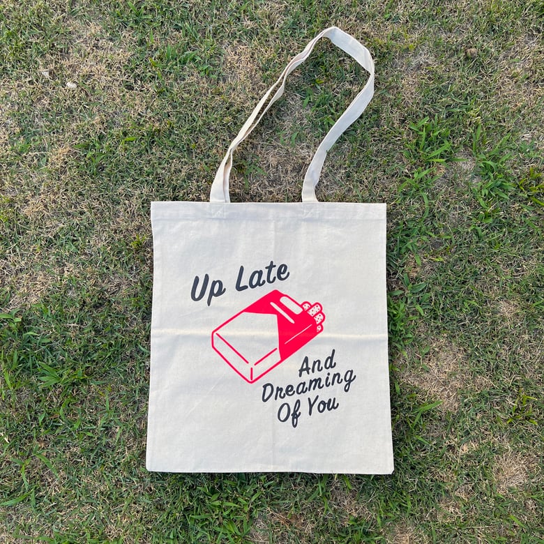 Image of “Up Late” tote bag 