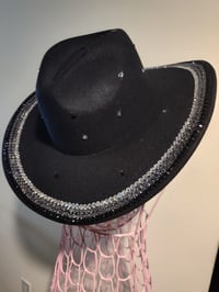 Image 3 of BLING BLACK COWBOY HAT