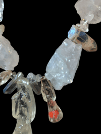 Image 3 of Clear Santa Muerte Necklace 