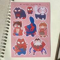 Image 1 of Spider Kitties Sticker Sheet