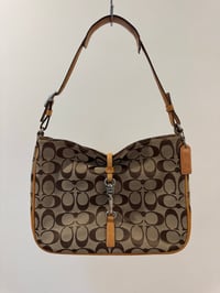 Image 1 of Vintage Coach Hampton Signature Clip Hobo Shoulder Bag
