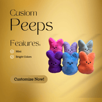 Image 1 of Customized Peep Plushies 