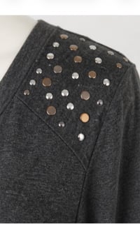 Image 5 of New XL New Directions Studded Collar Top #953*8 (NWT)