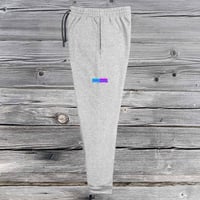 Image 2 of Young & Swank Teal/Purple Unisex Joggers