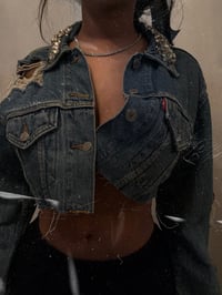 Image 6 of R REWORKED ARCHIVE DENIM JACKET 