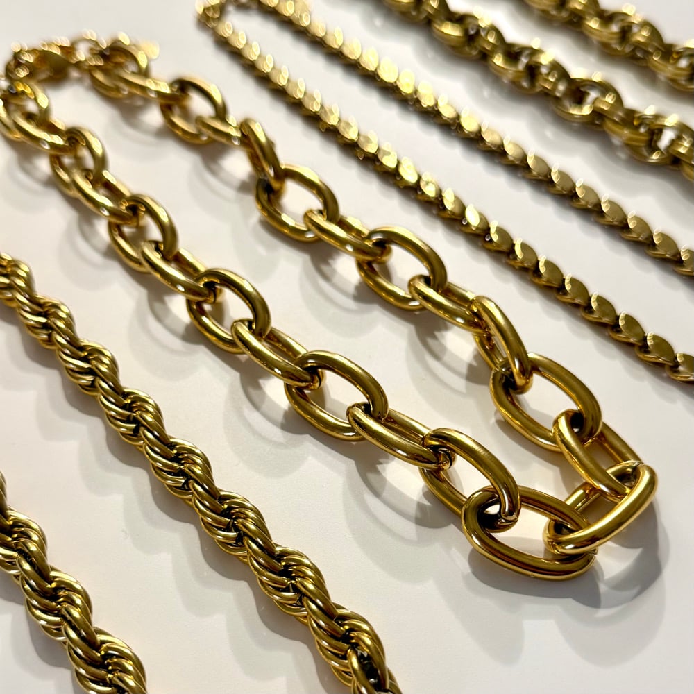 Image of COLLANA CATENA ACCIAIO