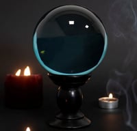 Image 2 of Large Coloured Crystal Ball on stand, Different Colours to Choose From