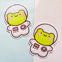 Image 2 of Astronaut Froggo Vinyl Sticker