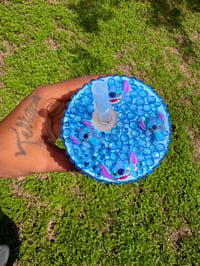 Image 2 of Bling Blue Alien Glass Can