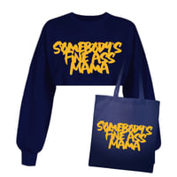 Somebody’s Fine Ass Mama Crop Sweatshirt & Free Tote Bag 💛